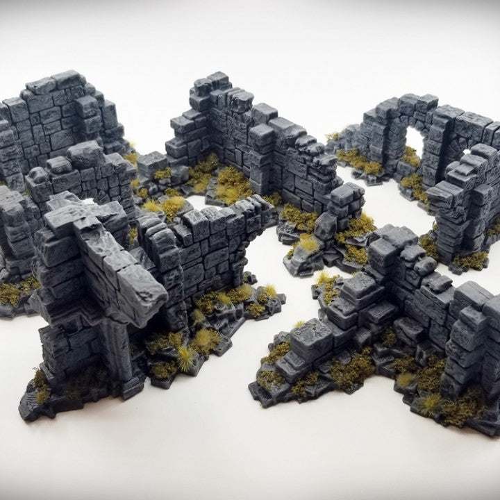 Basic Corner Wall B: Ancient Ruins Terrain Set - image 6
