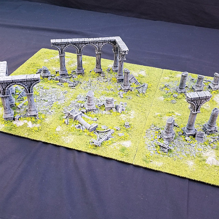Ancient Ruined Columns Module - Rugged Hills Design Master Tiles
