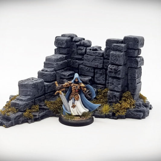 Basic Corner Wall B: Ancient Ruins Terrain Set - image 4